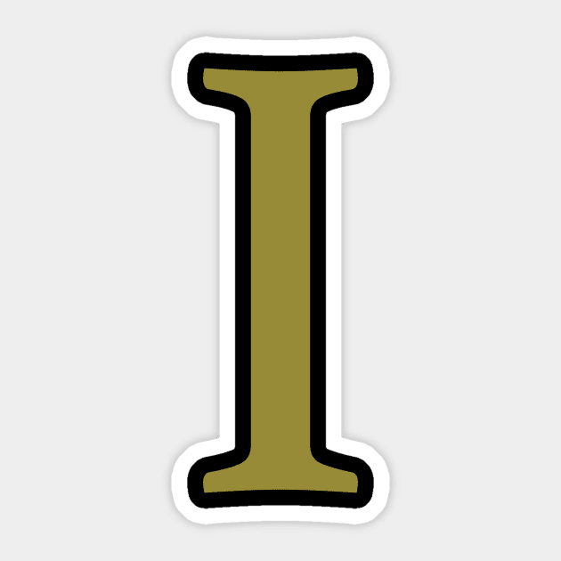 I letter Sticker by harrypottervids